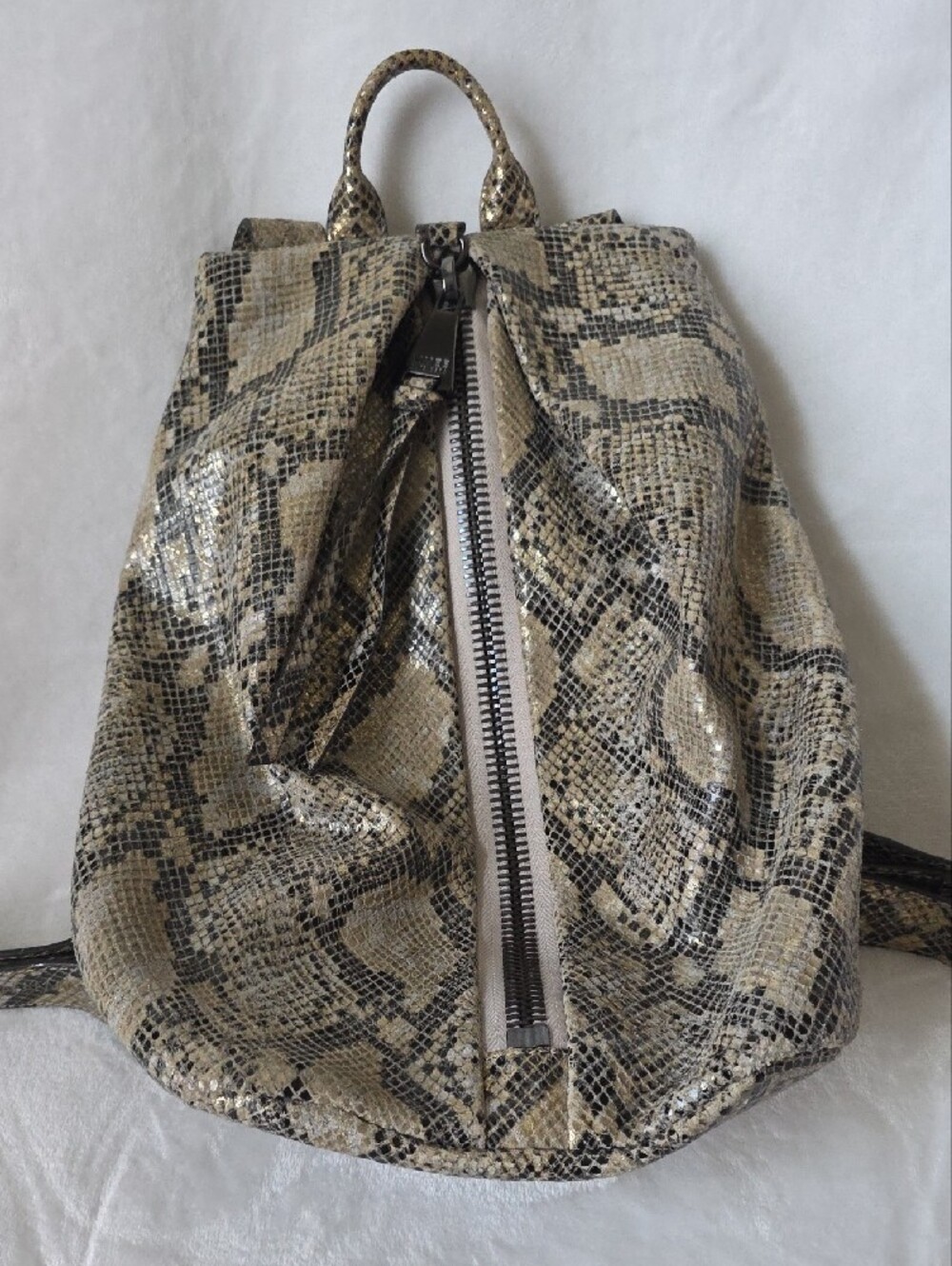 AIMEE KESTENBERG Python-Print Beige Backpack Purse - Women Bags - Picture 11 of 11